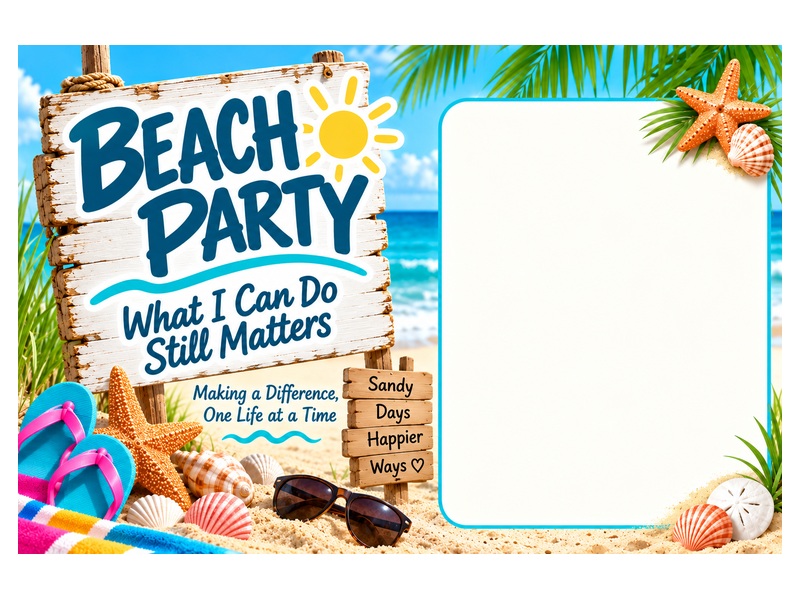 Beach Party promotional postcard preview