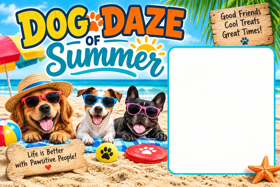 Dog Daze of Summer promotional postcard preview