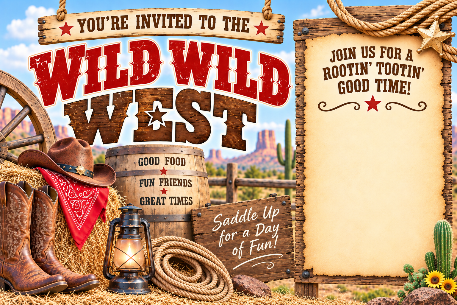 Wild Wild West postcard preview