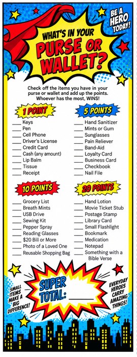 What's in Your Purse or Wallet game preview