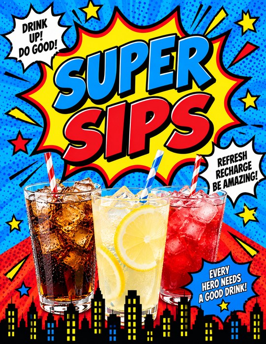 Super Sips sign preview