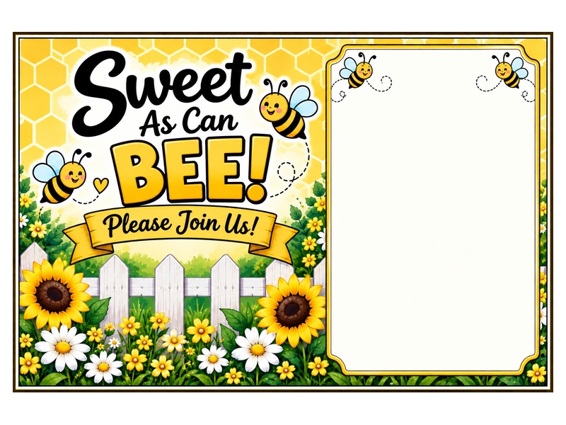 Sweet As Can BEE promotional postcard preview